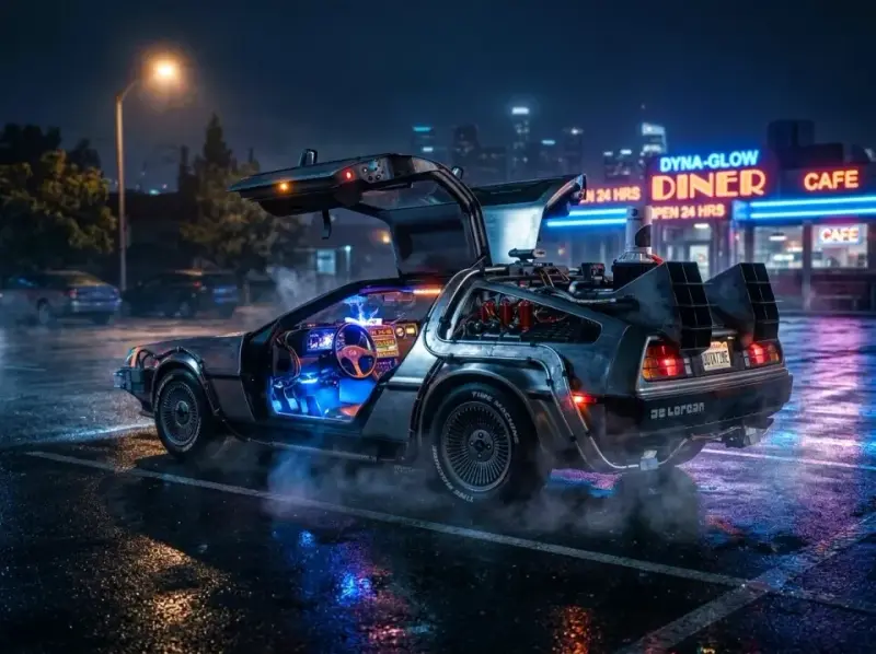 DeLorean z Powrotu do przyszłości. Ikona kina