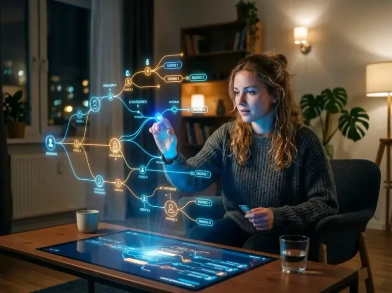 AI i rozwój nieliniowej narracji w filmach i grach