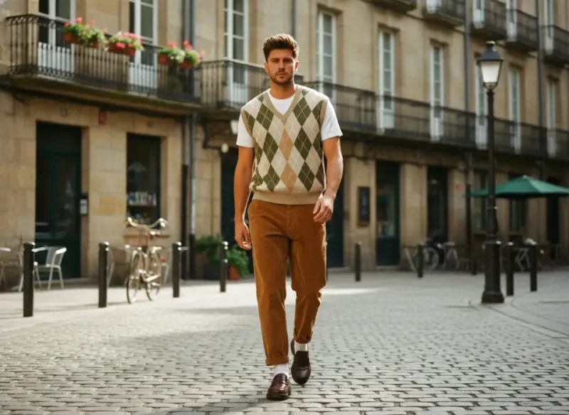 Styl Eclectic Grandpa: odkryj, dlaczego moda z szafy dziadka podbija trendy 2025