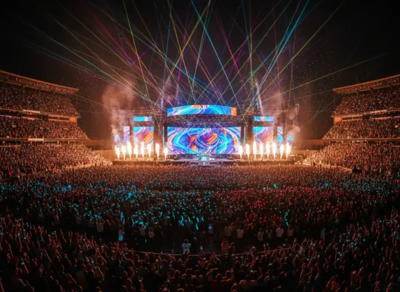 Koncerty stadionowe w 2025. Zobacz, jaka technologia stoi za największymi trasami koncertowymi