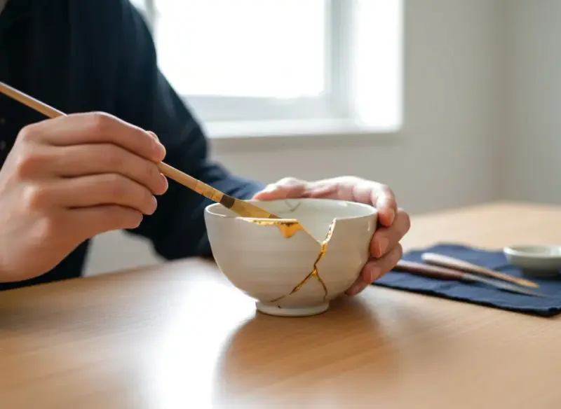Kintsugi jako hobby - poznaj sztukę złotych blizn i nadaj drugie życie przedmiotom.