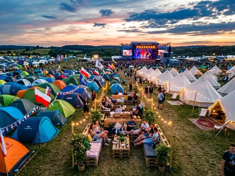 Festiwale muzyczne w Polsce: ewolucja miasteczek