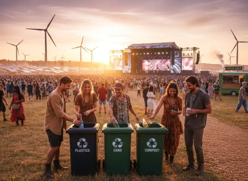 Eko-festiwale na świecie. Zobacz, jak największe imprezy stawiają na zrównoważony rozwój
