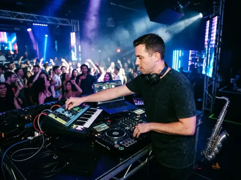 Hybrydowe sety DJ-skie z instrumentami na żywo