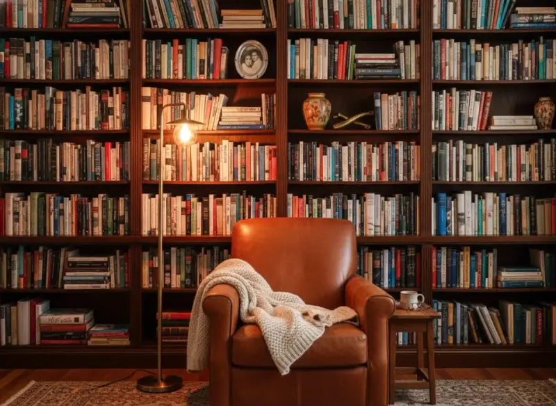 Koniec ery minimalizmu? Poznaj trend 'bookshelf wealth', który celebruje intelekt i osobiste historie.