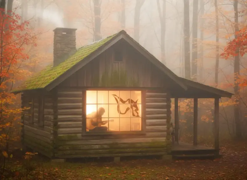 Cabin core w muzyce: poznaj fenomen albumów nagrywanych w leśnej głuszy